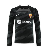 Camisa de time de futebol Barcelona Goleiro Replicas 2º Equipamento 2023-24 Manga Comprida